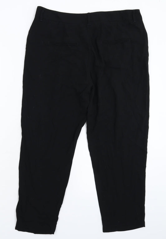 NEXT Womens Black Dress Pants Trousers Size 12 L22 in