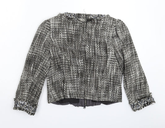 Preworn Womens Grey Jacket Blazer Size M