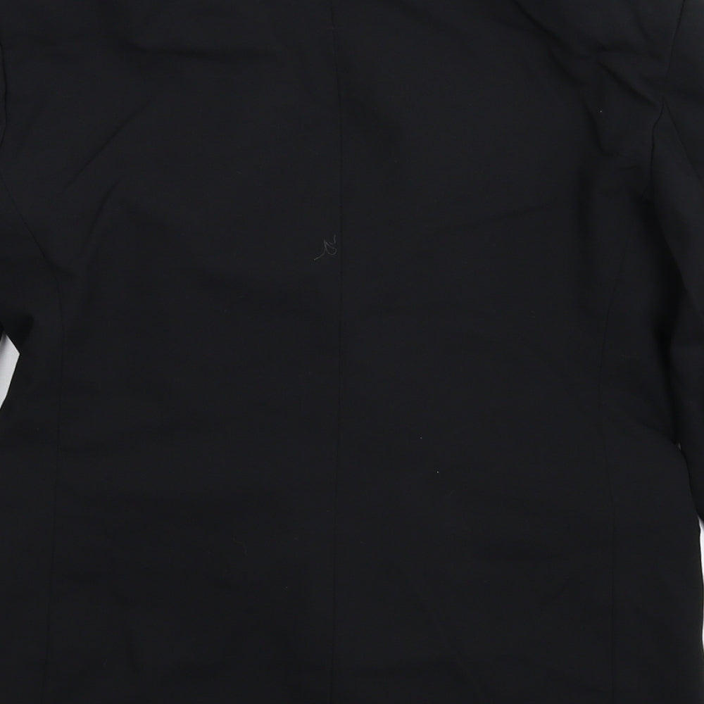 Topshop Womens Black Jacket Suit Jacket Size 8