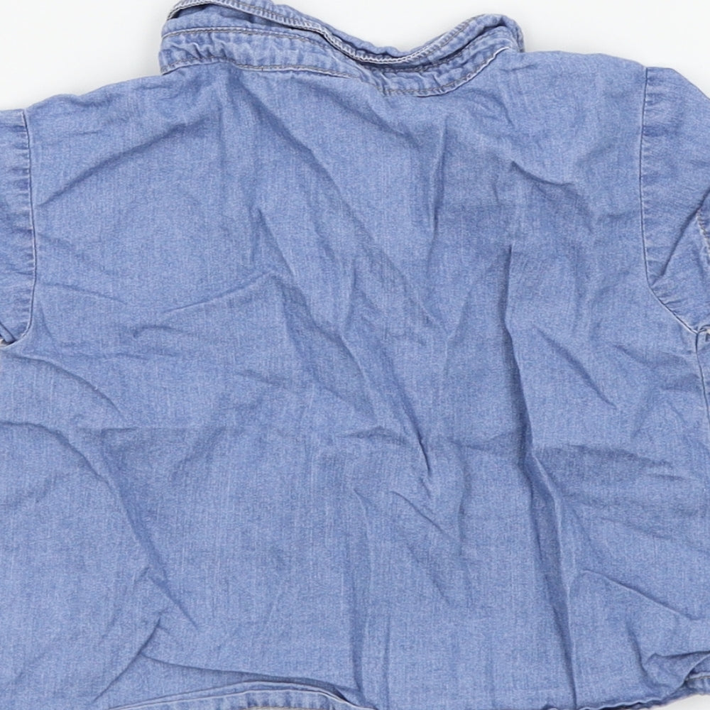 CARTER'S Girls Blue Basic Button-Up Size 2 Years