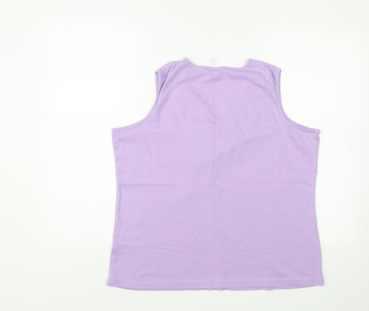BM Womens Purple Basic Tank Size XL