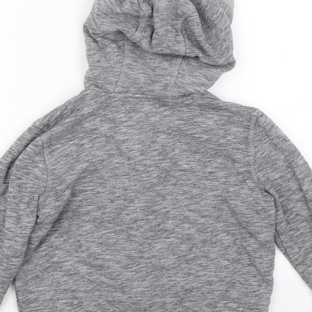 F&F Boys Grey Full Zip Hoodie Size 6-7 Years
