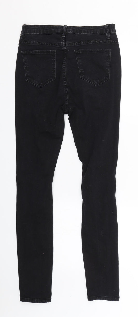 Shien Womens Black Denim Skinny Jeans Size S L27 in