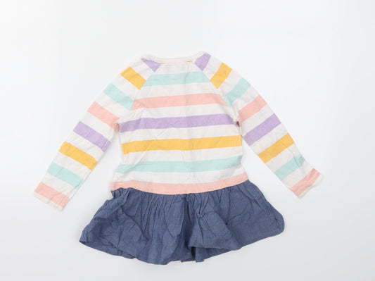 BHS Girls Multicoloured Striped Fit & Flare Size 12-18 Months