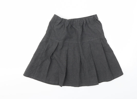 M&S Girls Grey Flare Skirt Size 8-9 Years