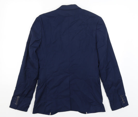 Cedar Wood State Mens Blue Jacket Blazer Size S