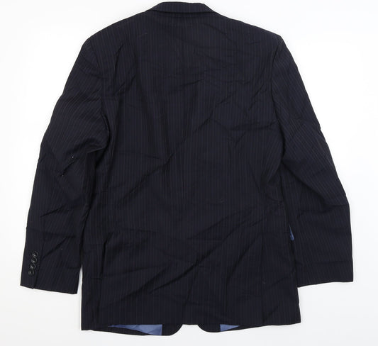 Racing Green Mens Blue Jacket Blazer Size L