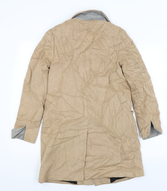 Dorothy Perkins Womens Beige Overcoat Coat Size 8
