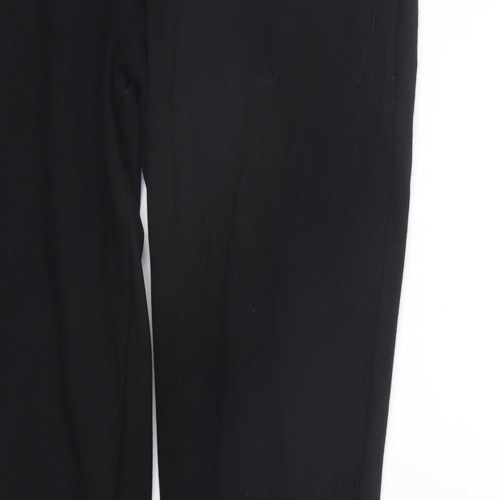 Very Womens Black Houndstooth Jegging Trousers Size 12 L29 in - Elastic Waist Band