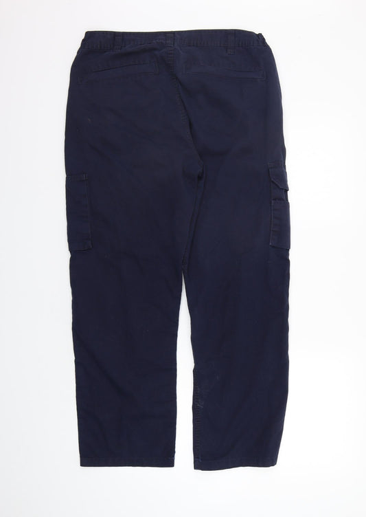 Workwear Womens Blue Trousers Size 34 in L28 in