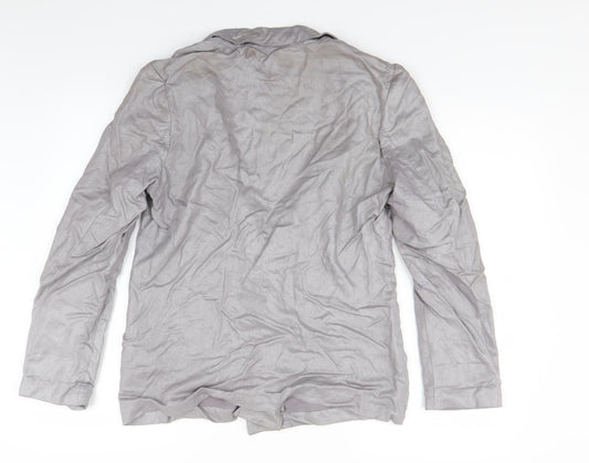 Divided Womens Grey Jacket Blazer Size 12