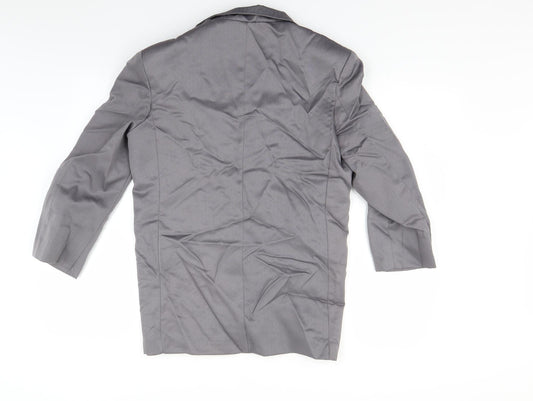 Preworn Womens Grey Jacket Blazer Size 14