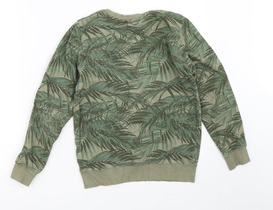 H&M Boys Green Pullover Sweatshirt Size 9-10 Years