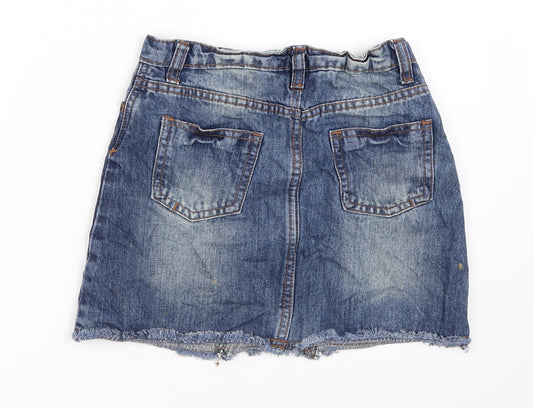 John Lewis Girls Blue Denim Mini Skirt Size 8 Years