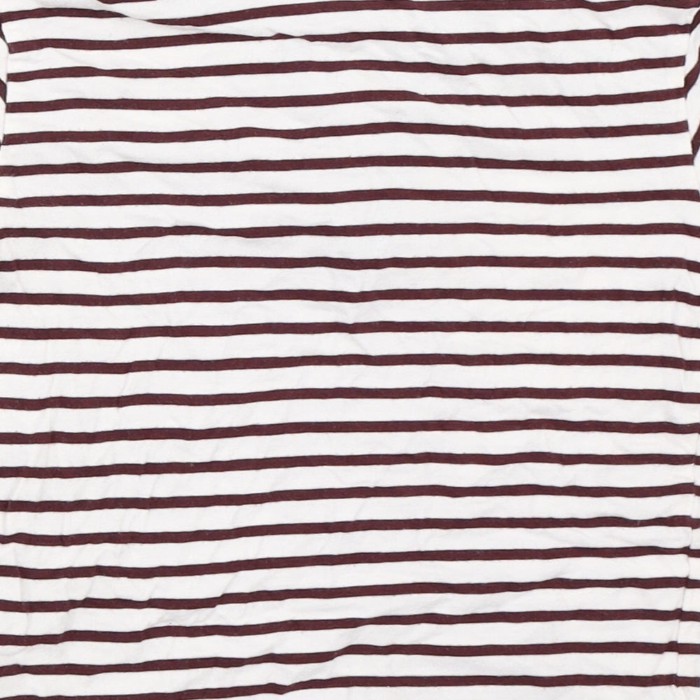 NEXT Boys White Striped Basic T-Shirt Size 2-3 Years