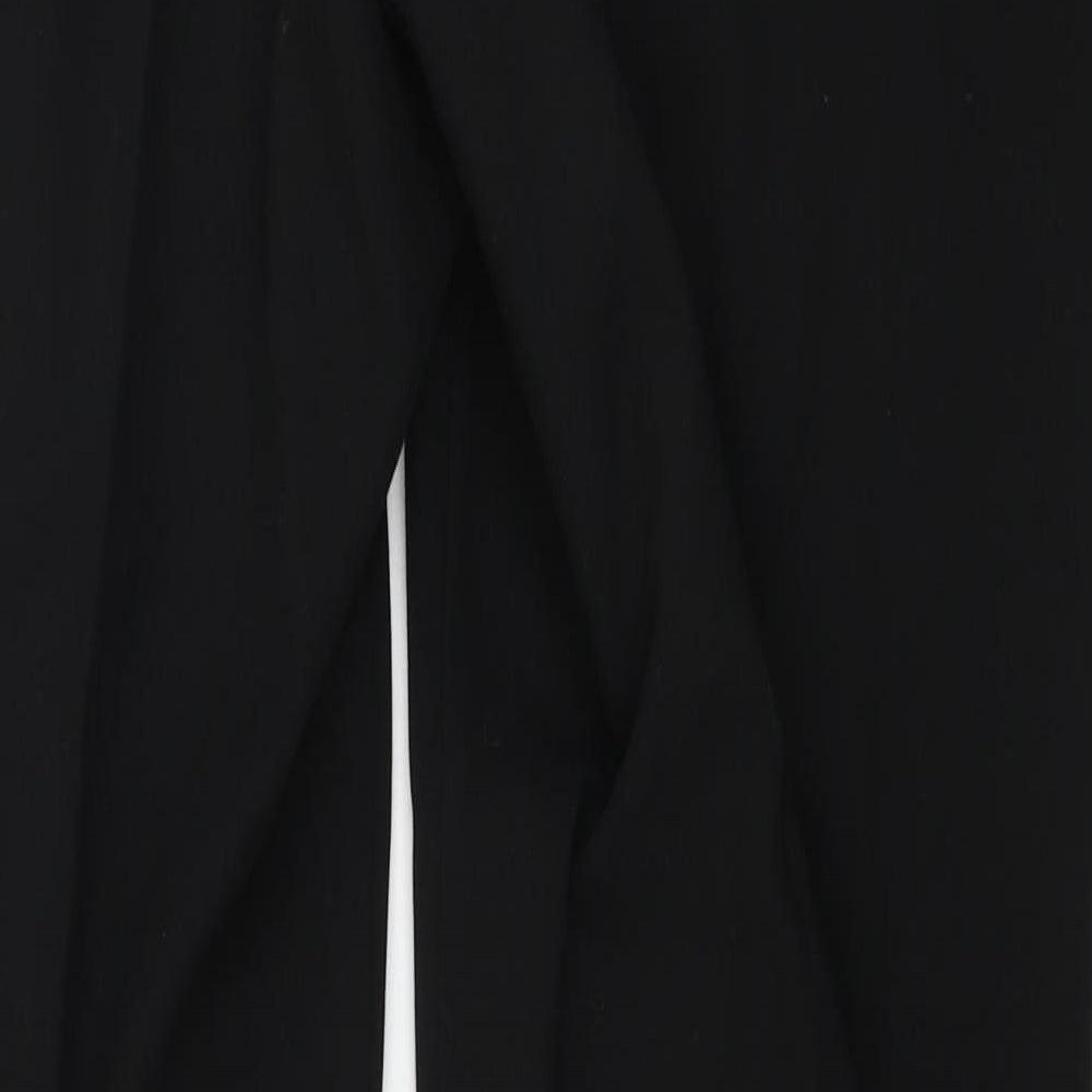 R Edition Womens Black Trousers Size 14 L26 in
