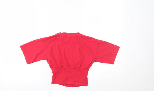 Matalan Girls Red Blouse Size 9 Years
