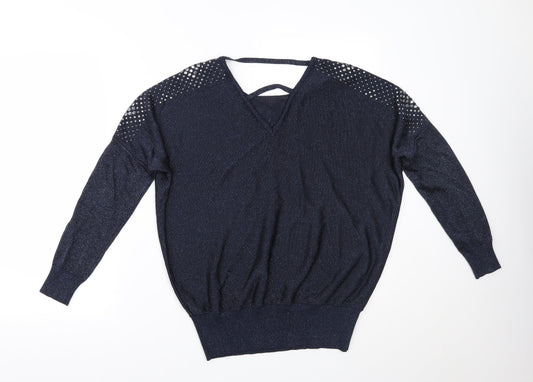 Wallis Womens Blue Basic Blouse Size S
