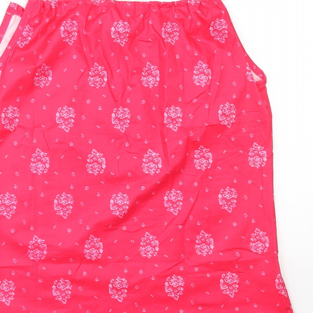 Preworn Womens Red Paisley Basic Tank Size S