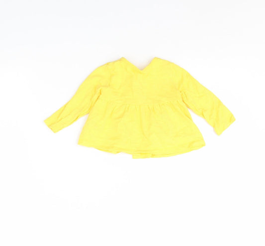 Mothercare Girls Yellow Jacket Size 3-6 Months