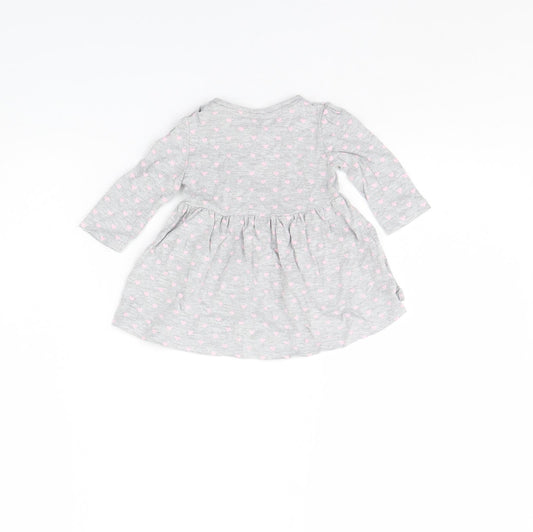 Early Days Girls Grey Spotted Basic Blouse Size 0-3 Months