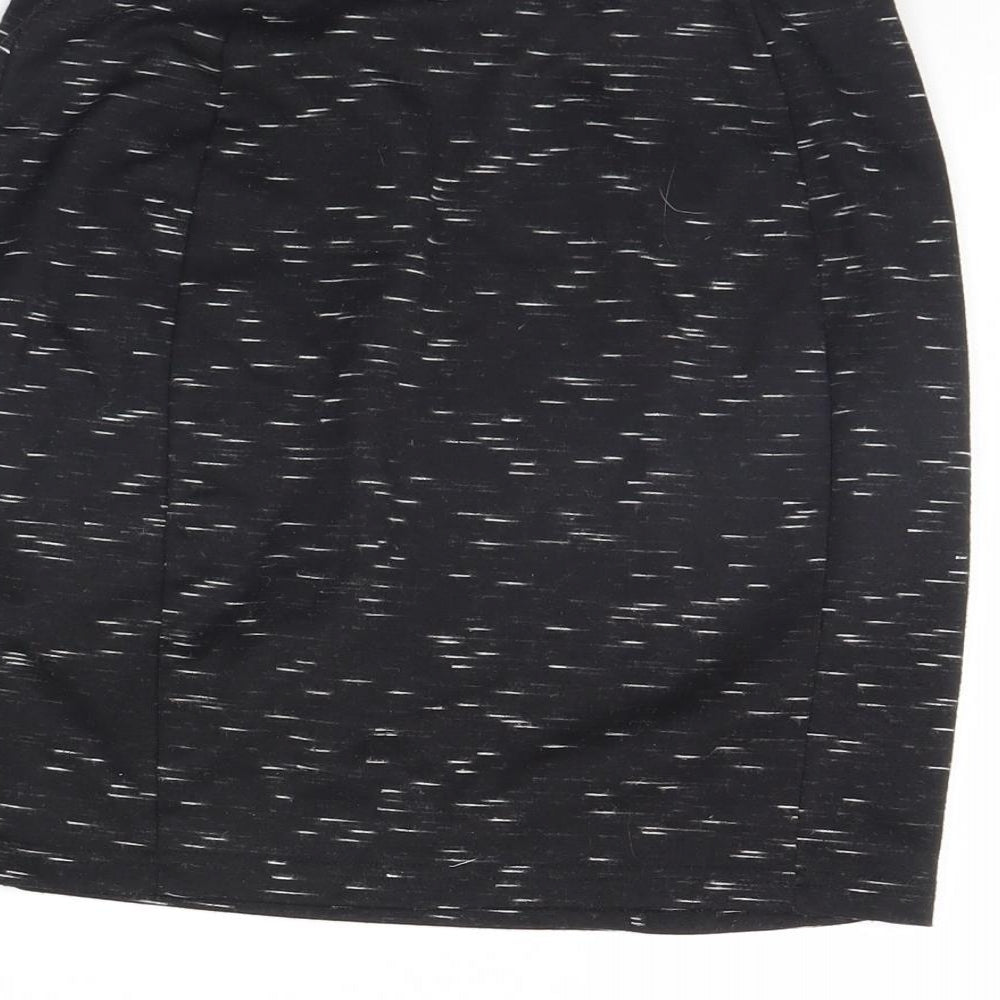 Papaya Womens Black Mini Skirt Size 8