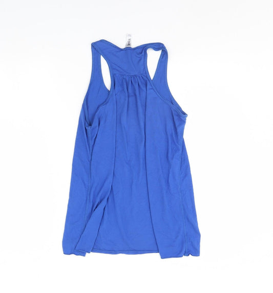 Bella Womens Blue Basic Tank Size L