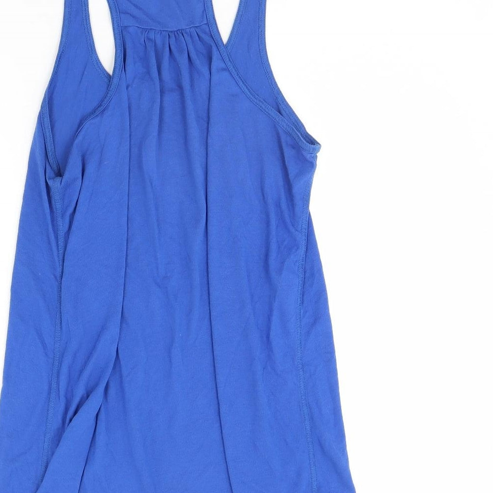 Bella Womens Blue Basic Tank Size L
