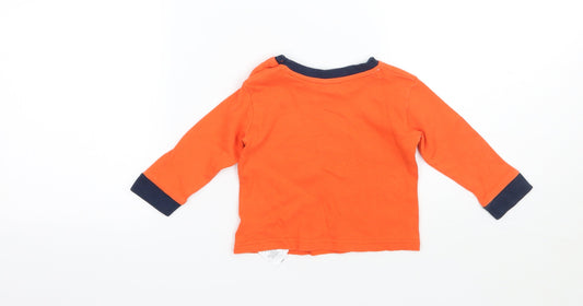 Primark Boys Orange Basic T-Shirt Size 3-6 Months
