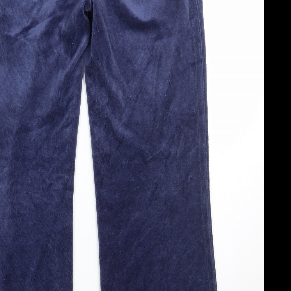 Denim & Co. Womens Blue Sweatpants Trousers Size 14 L27.5 in