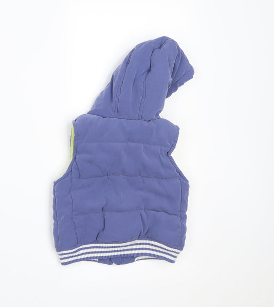 George Boys Blue Gilet Waistcoat Size 6-9 Months