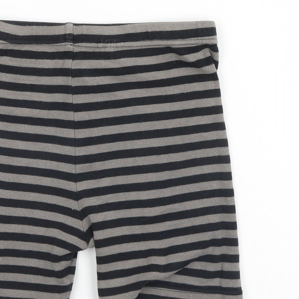Kirkland Boys Black Striped Sweat Shorts Size 7 Years
