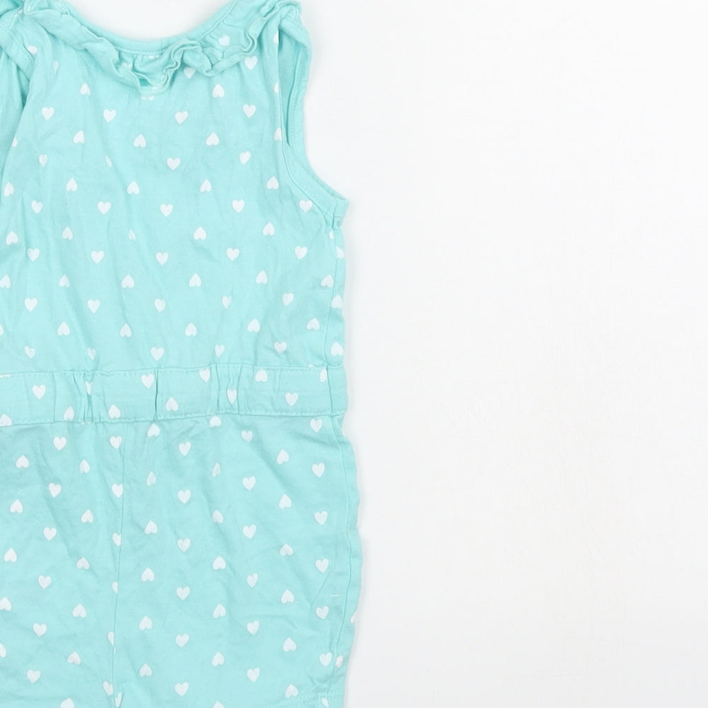 Made with love Girls Blue Shorts One-Piece Size 9-12 Months
