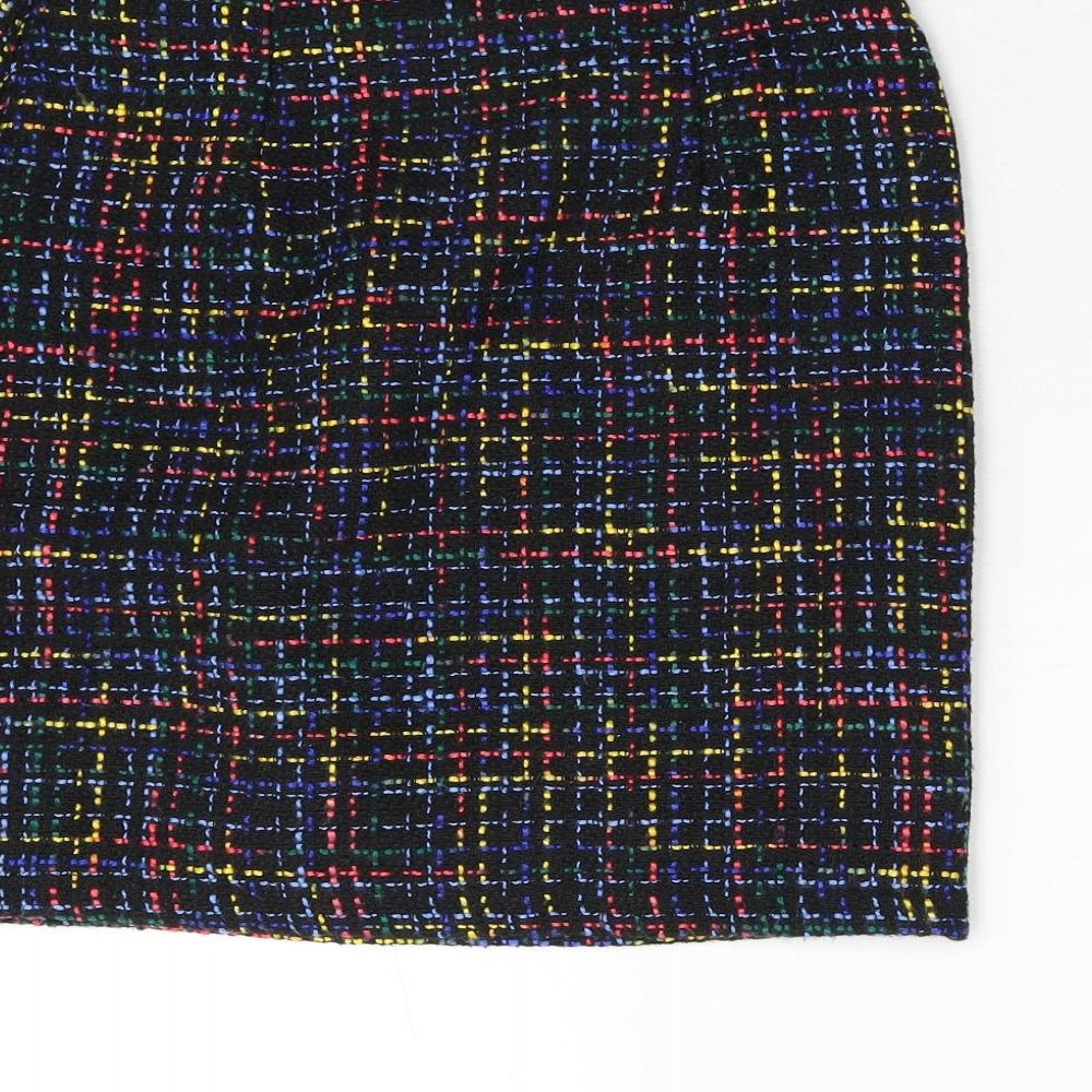 Papaya Womens Multicoloured Check Mini Skirt Size 8