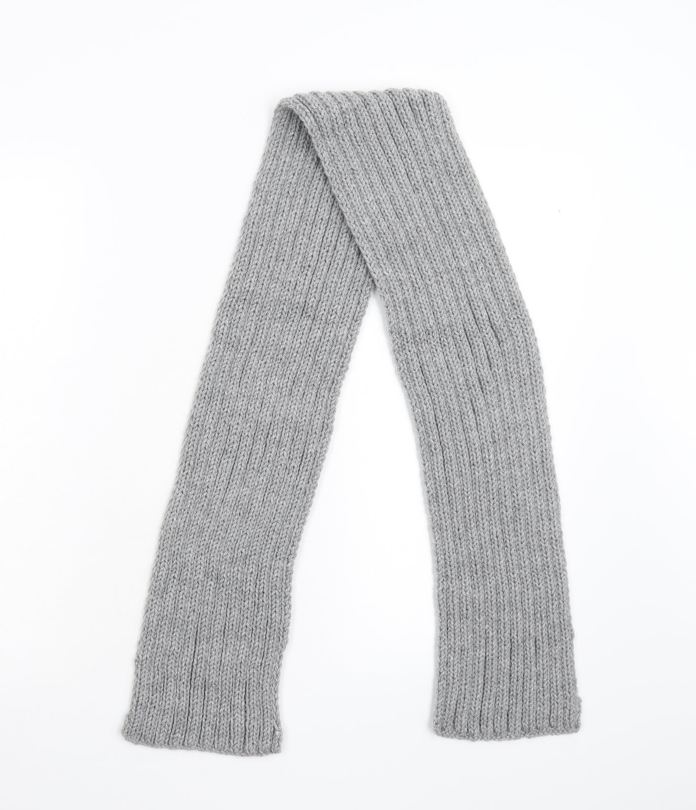 Preworn Unisex Grey Knit Scarf