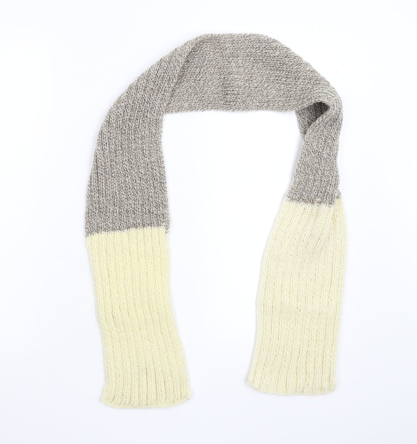 Preworn Unisex Grey Knit Scarf