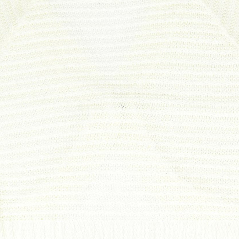 BM Womens Ivory Cardigan Jumper Size M