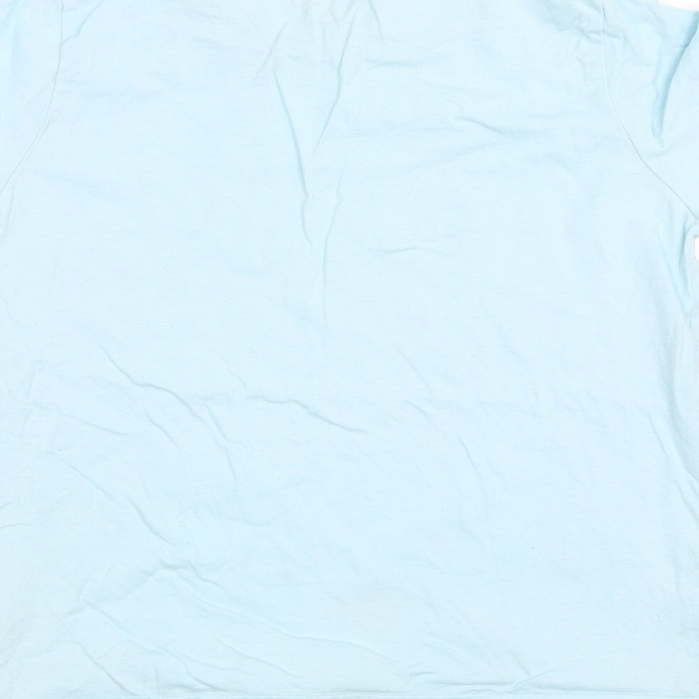 Fluid Girls Blue Basic T-Shirt Size 9-10 Years - Let it snow