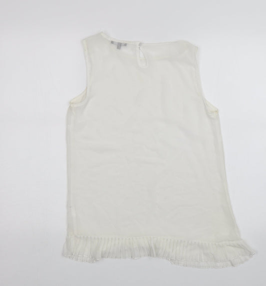 Papaya Womens White Basic Blouse Size 10