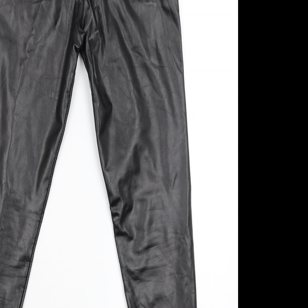 Preworn Womens Black Carrot Trousers Size L L25 in