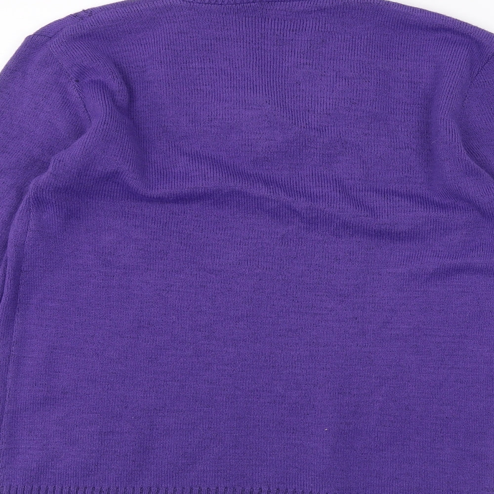 Preworn Womens Purple Pullover Jumper Size S