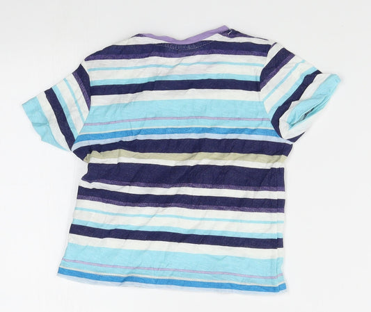 Zara Boys Blue Striped Basic T-Shirt Size 12-18 Months