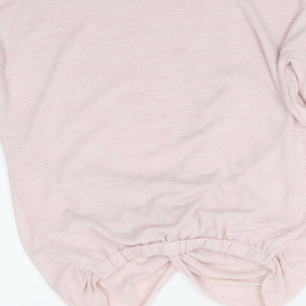 Primark Girls Pink Pullover Jumper Size 14-15 Years - tie detail