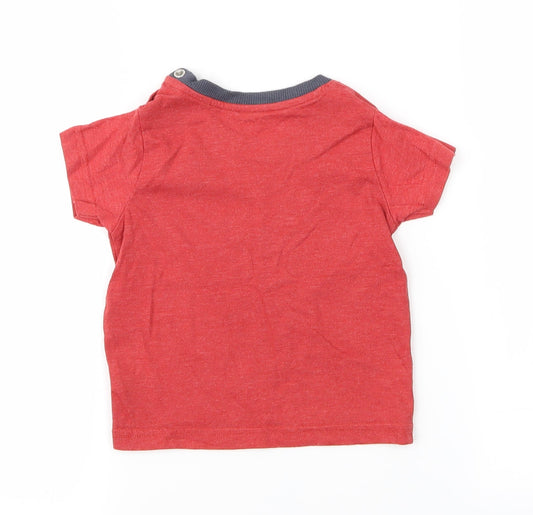 Nutmeg Boys Red Basic T-Shirt Size 12-18 Months