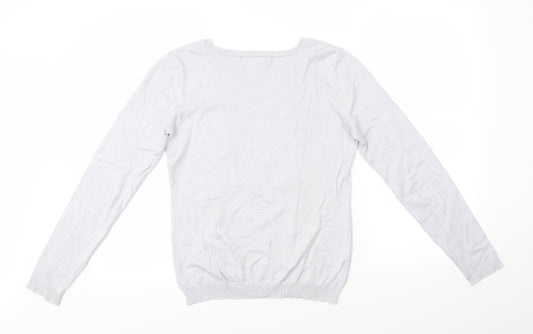 David Jones Mens Grey Pullover Jumper Size S