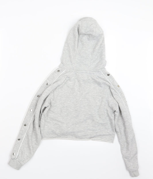 Active Girls Grey Pullover Hoodie Size 11-12 Years