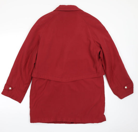 Dannimac Womens Red Overcoat Coat Size M