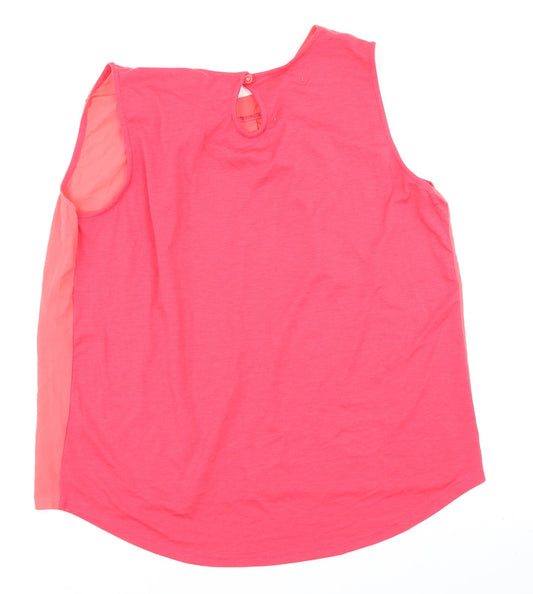 Charlotte Gold Womens Pink Basic Blouse Size 18