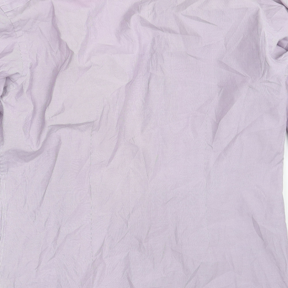 NEXT Mens Purple Button-Up Size 15.5