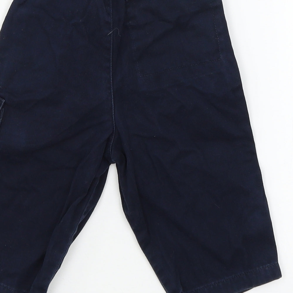 NEXT Boys Blue Cargo Trousers Size 6-9 Months